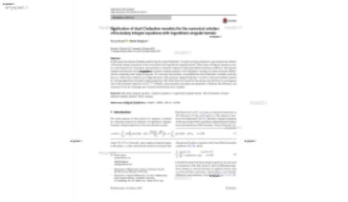 Application of dual‑Chebyshev wavelets for the numerical solution of boundary integral equations with logarithmic singular kernels